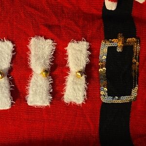 Ashley Stewart Red and White Festive Midi Dress